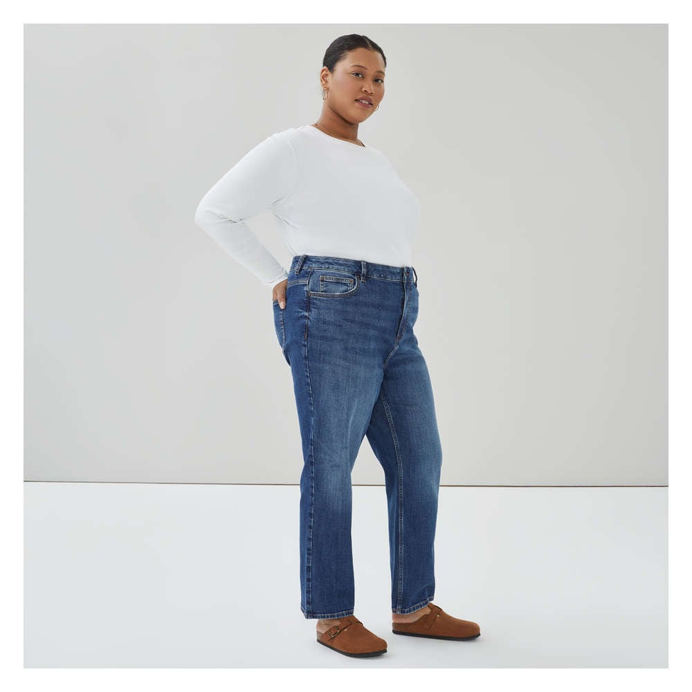 yu　0308 Joe Fresh Dark Wash Pull-On Chambray Pant - 1 ea | Zehrs